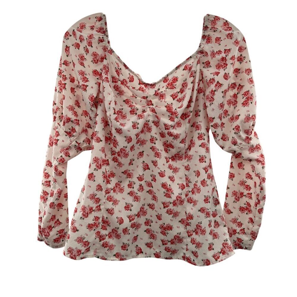 Cliche Women's Floral Long Sleeve Top Multicolor Size Small